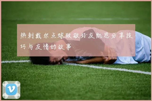 热刺戴尔点球致敬好友凯恩分享技巧与友情的故事
